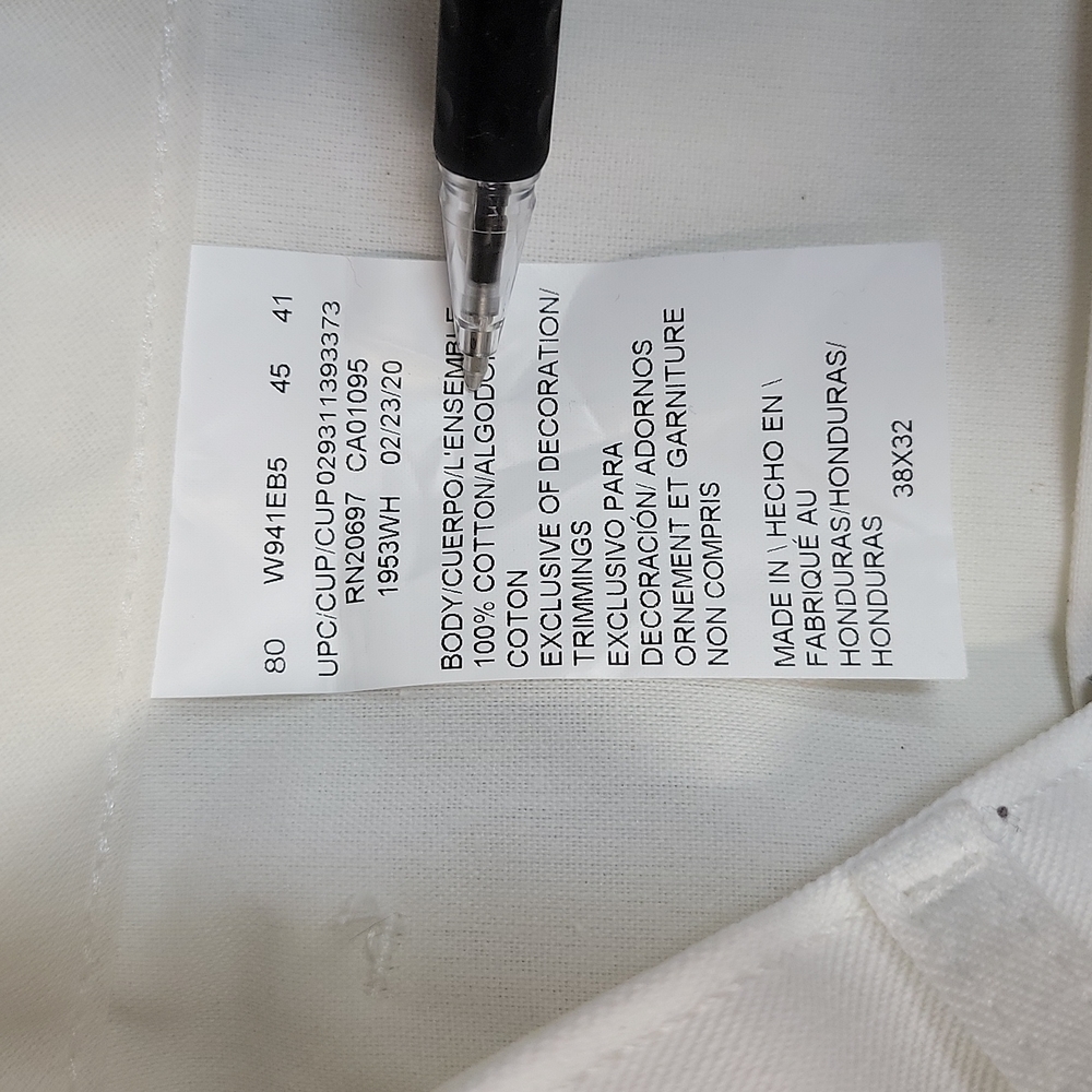 Dickies Men's White Utility Pants Jeans Relaxed fit 38x32 - Picture 7 of 7